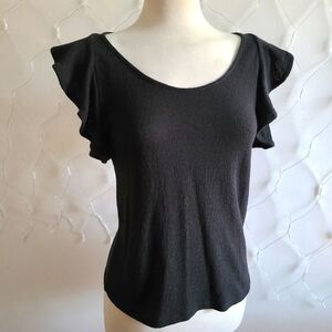 Madewell Pullover Top / Ruffle Sleeves / Size XS